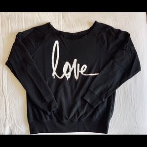 Cursive love pullover. 💕